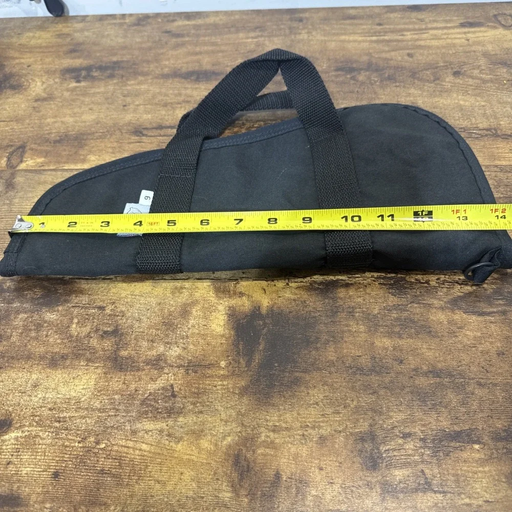 Black Nylon Soft Handgun Pistol Revolver Carrying & Storage Case Bagmaster #6